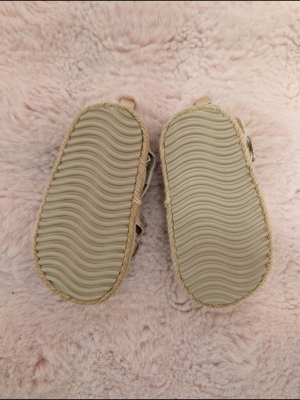 Carter's Baby Girls Gold Strappy Sandals - 9-12M - Picture 2 of 5